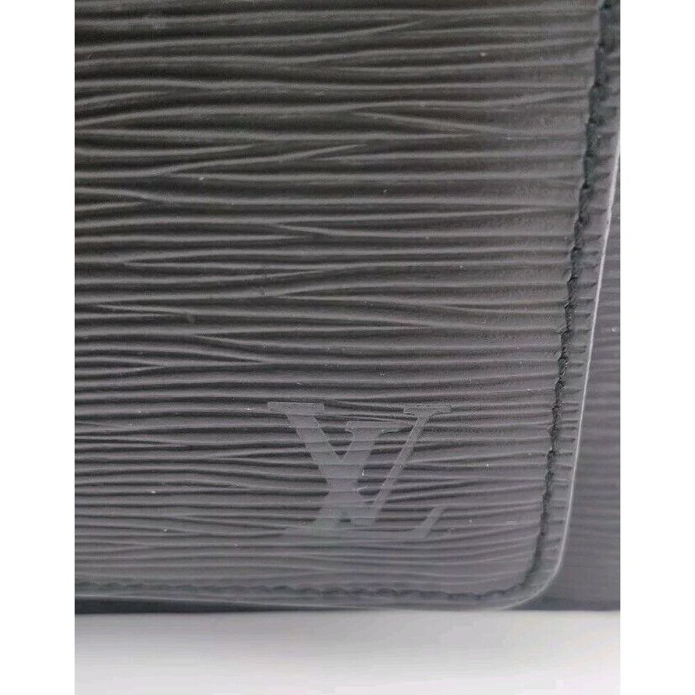 LOUIS VUITTON Epi Monceau M52122 Handbag Shoulder Bag Black leather Strap Keys - Picture 6 of 16
